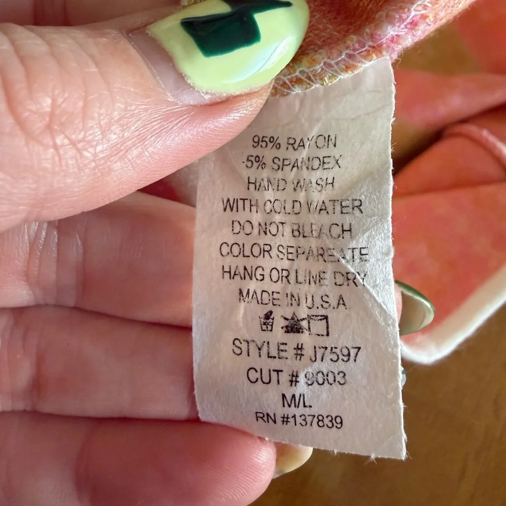 VICI Floral Crochet Knit Tank - Pink, Orange & Lime - Picture 5 of 5